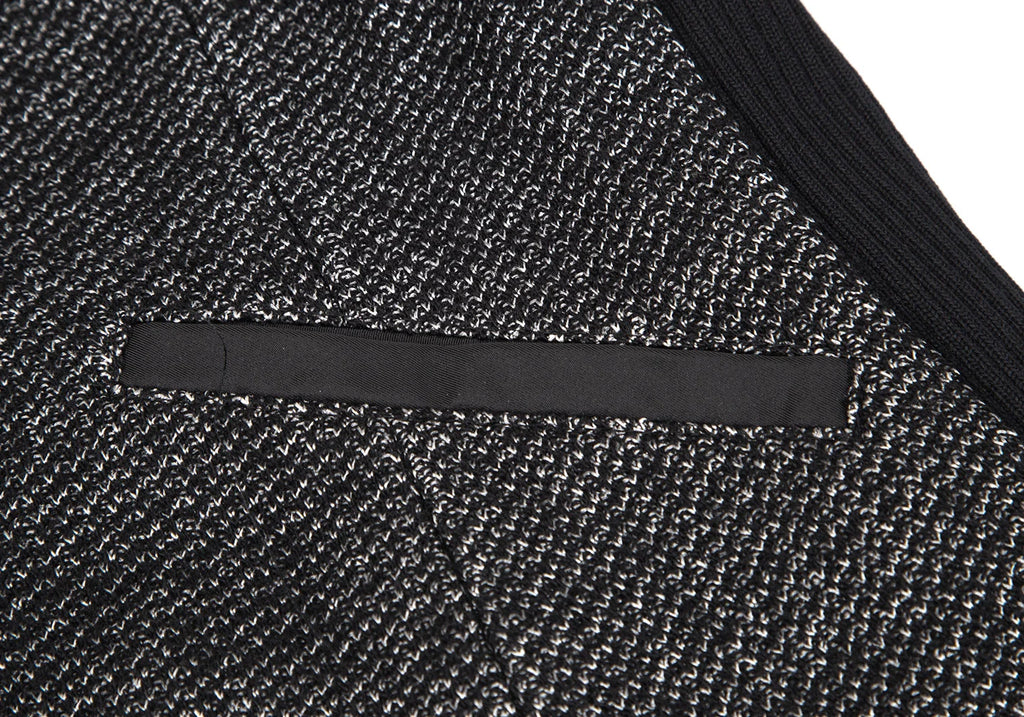 HIROKO KOSHINO HIROKO BIS JAPAN. Piping Stitched Black Shawl-collar Jacket