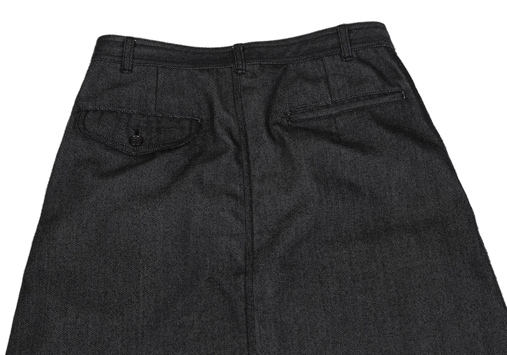 COMME des GARCONS JAPAN. robe de chambre. Black Denim A Line Skirt