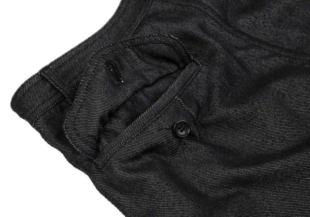 COMME des GARCONS JAPAN. robe de chambre. Black Denim A Line Skirt