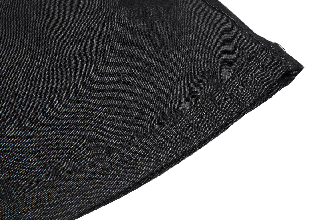 COMME des GARCONS JAPAN. robe de chambre. Black Denim A Line Skirt