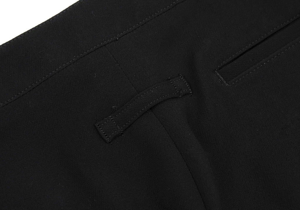 Jean-Paul GAULTIER PARIS. FEMME Black Triacetate Straight Pants