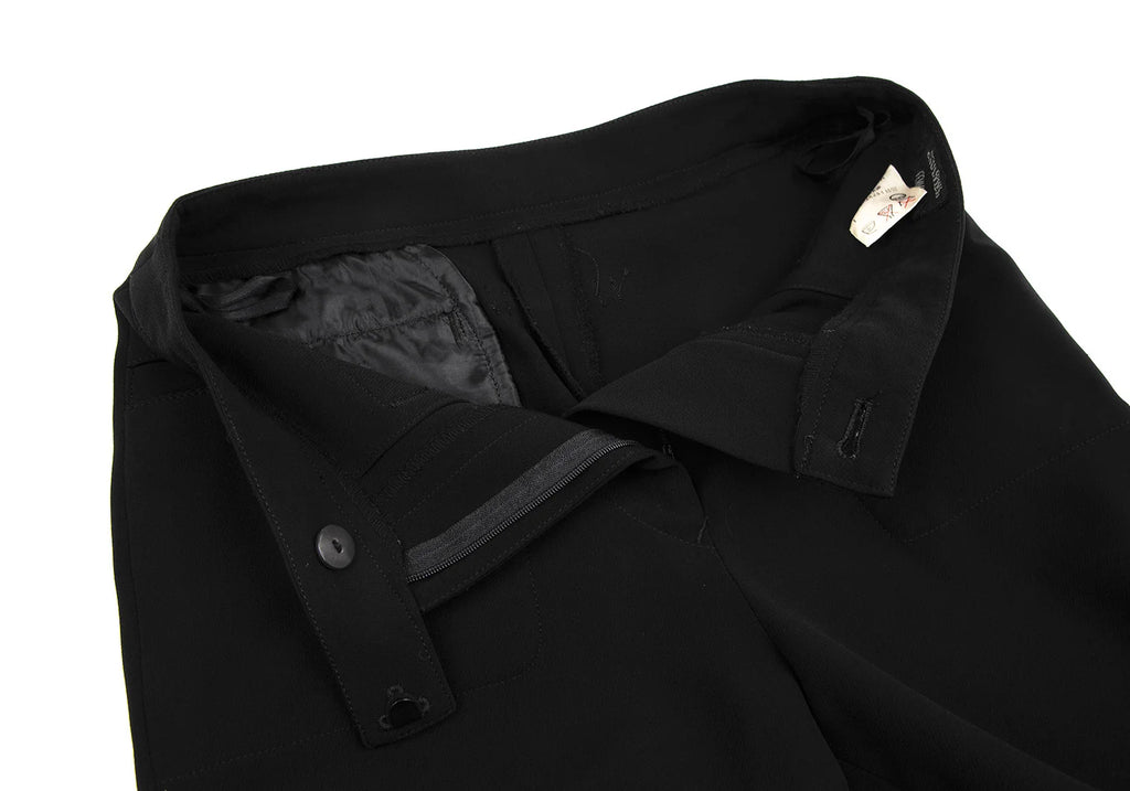 Jean-Paul GAULTIER PARIS. FEMME Black Triacetate Straight Pants