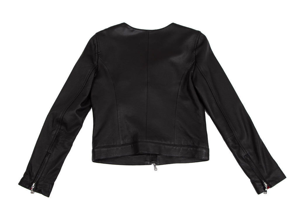 GUILD PRIME Japan. Black Lambskin Leather Jacket