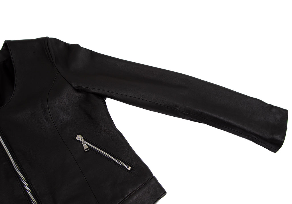 GUILD PRIME Japan. Black Lambskin Leather Jacket