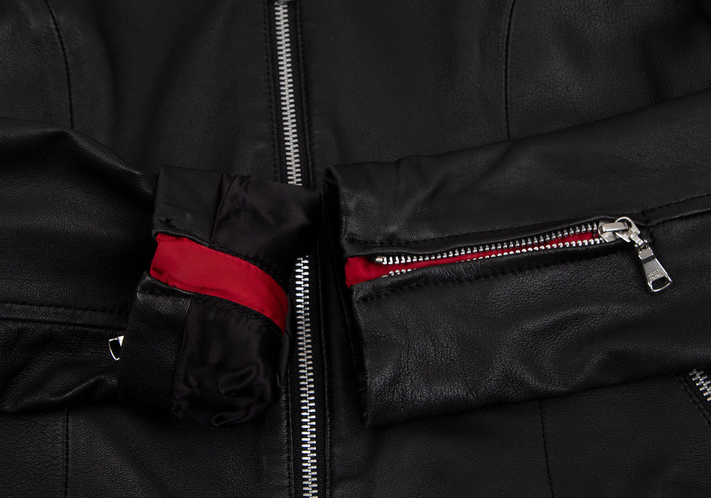 GUILD PRIME Japan. Black Lambskin Leather Jacket