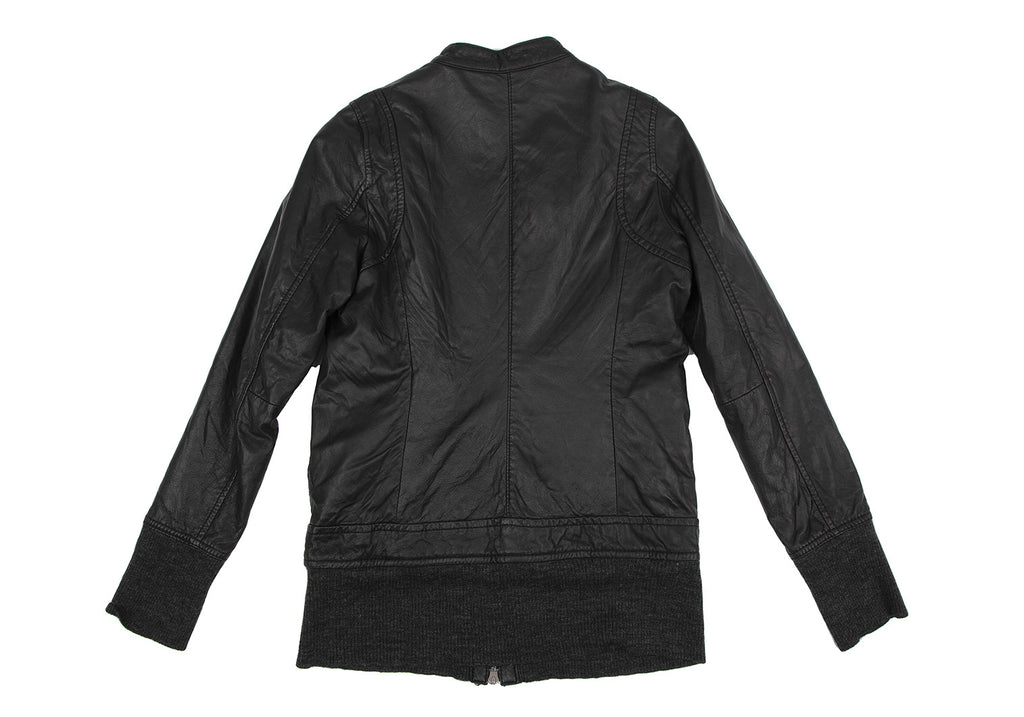 ESTNATION Japan. Black Lambskin Leather Single Jacket