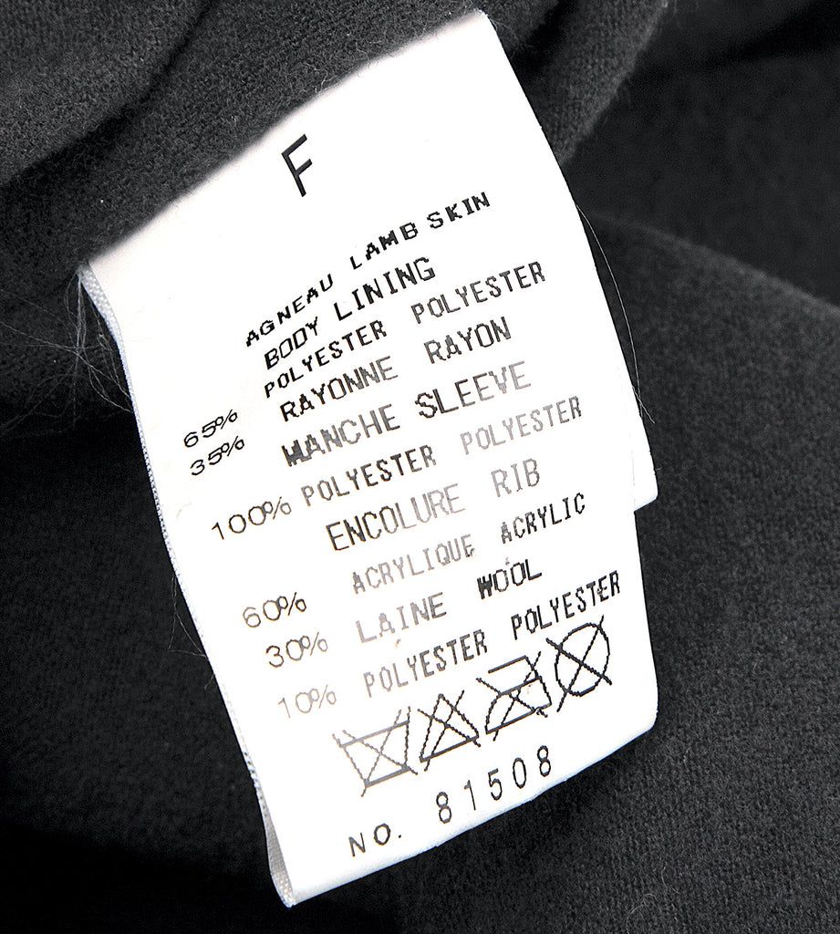 ESTNATION Japan. Black Lambskin Leather Single Jacket