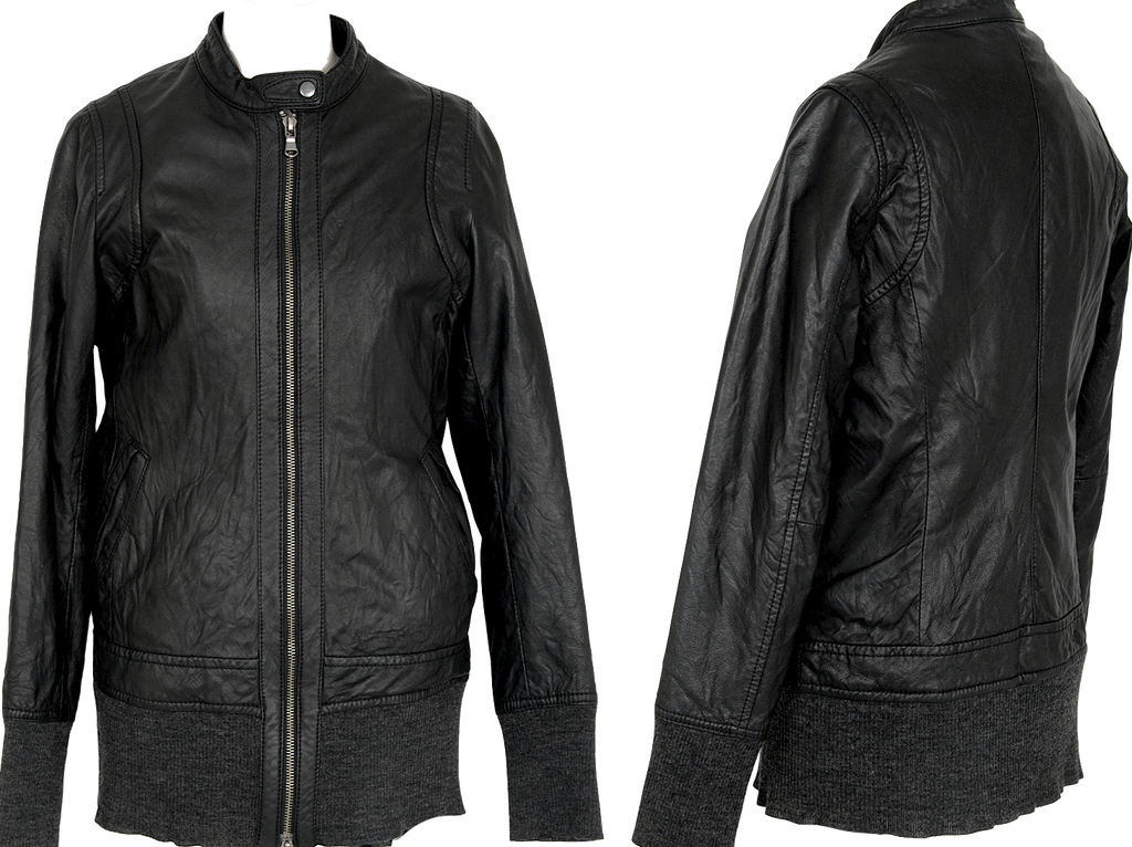 ESTNATION Japan. Black Lambskin Leather Single Jacket