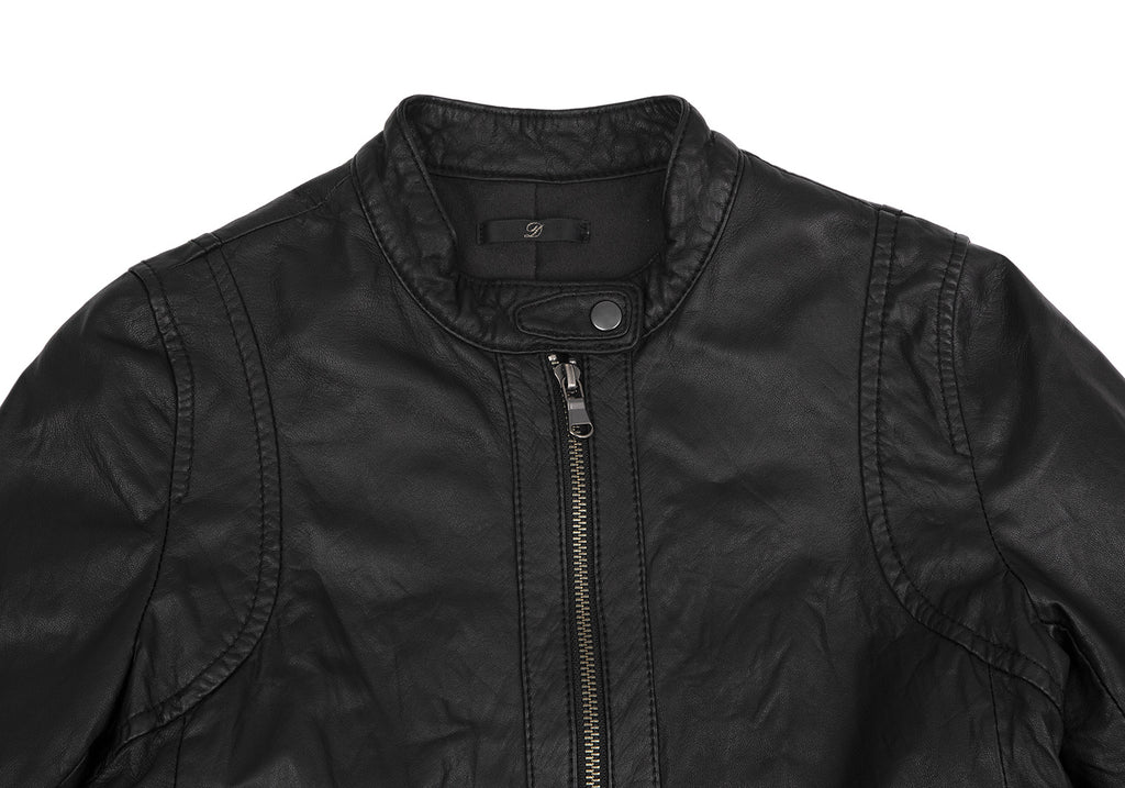ESTNATION Japan. Black Lambskin Leather Single Jacket