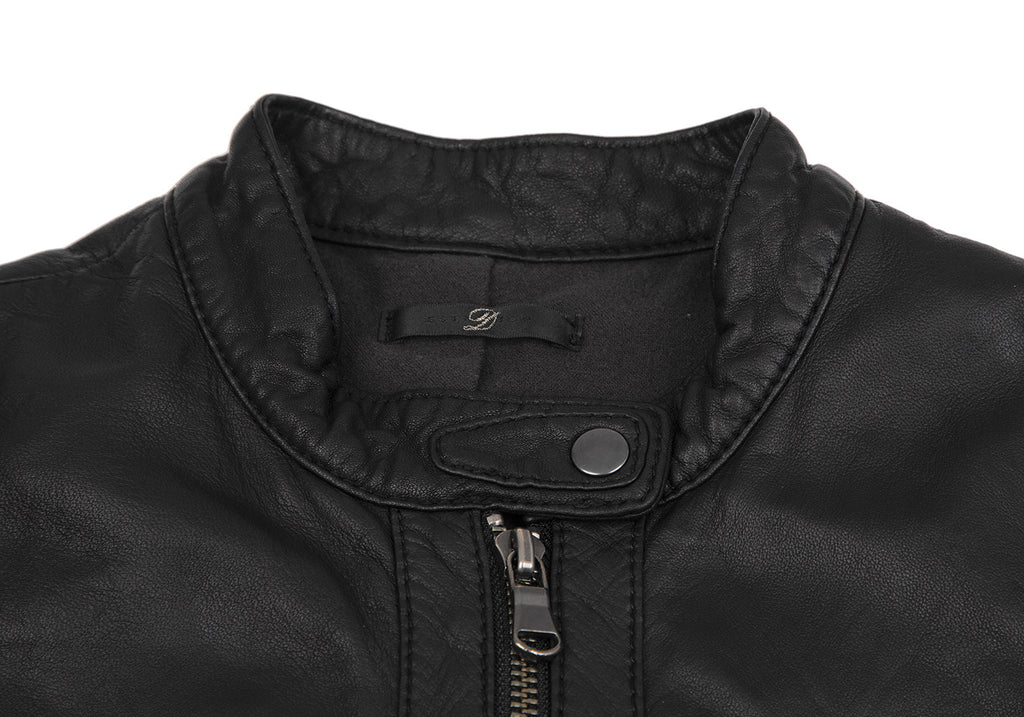 ESTNATION Japan. Black Lambskin Leather Single Jacket