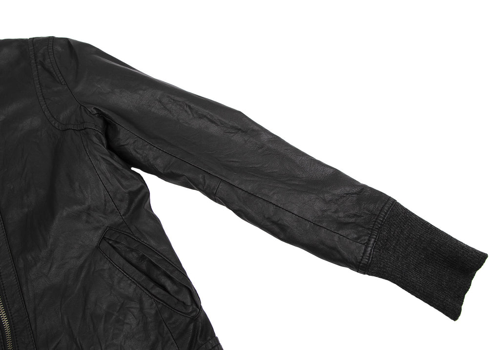 ESTNATION Japan. Black Lambskin Leather Single Jacket