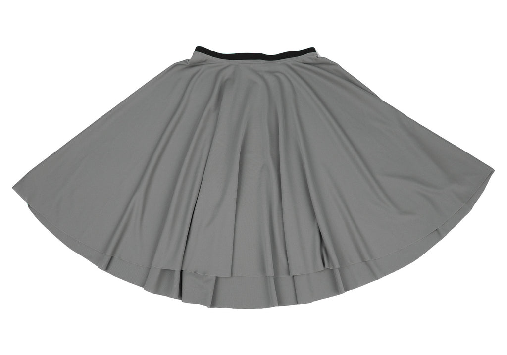 ISSEY MIYAKE JAPAN. 132 5. LINE. Grey PolyTech Blend Drape Skirt