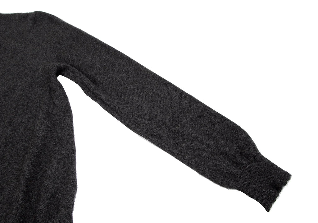 COMME des GARCONS JAPAN. robe de chambre Charcoal Cashmere Knit Cardigan
