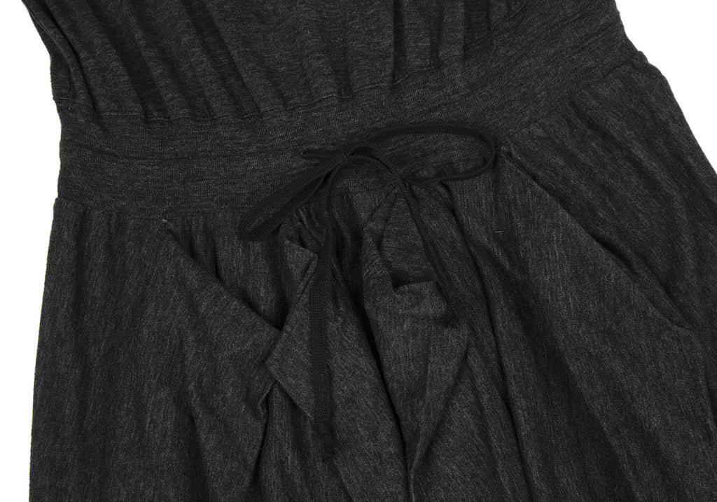 Vivienne Westwood Red Label Grey Drape Skirt Switching Sleeveless Dress