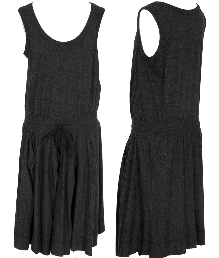 Vivienne Westwood Red Label Grey Drape Skirt Switching Sleeveless Dress