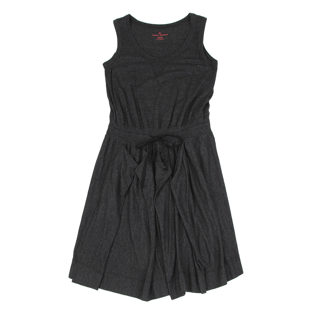 Vivienne Westwood Red Label Grey Drape Skirt Switching Sleeveless Dress