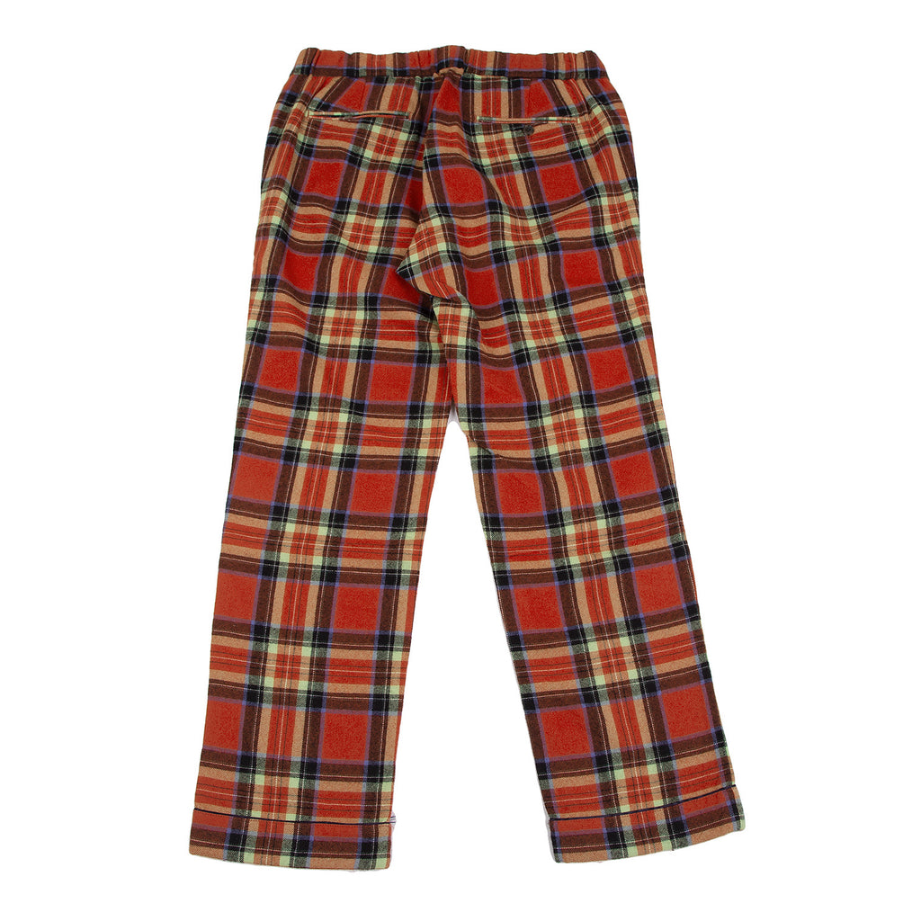 BEAUTY & YOUTH UNITED ARROWS JAPAN. Red, Yellow Plaid Tartan Wool Check Pants
