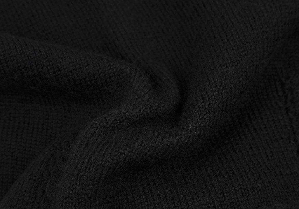 TOMORROWLAND MACPHEE JAPAN. Black Hand Knit Sleeveless Shirt