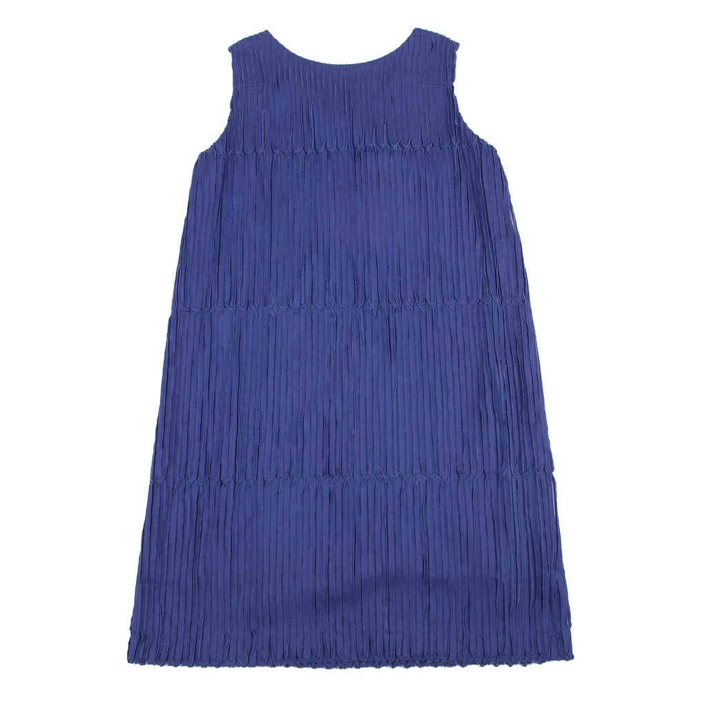 ISSEY MIYAKE Japan. HaaT. Tape Pasted Blue Mesh Sleeveless Dress