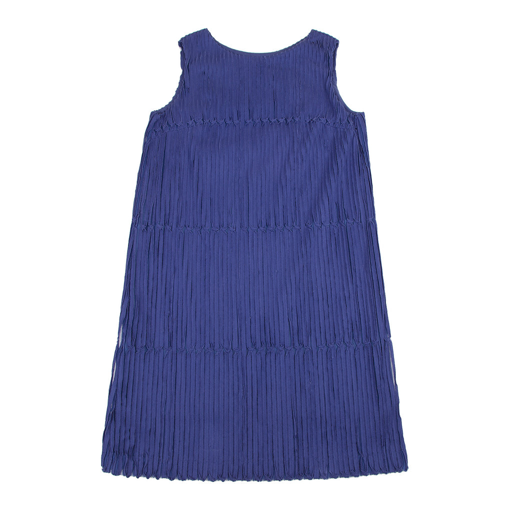 ISSEY MIYAKE Japan. HaaT. Tape Pasted Blue Mesh Sleeveless Dress
