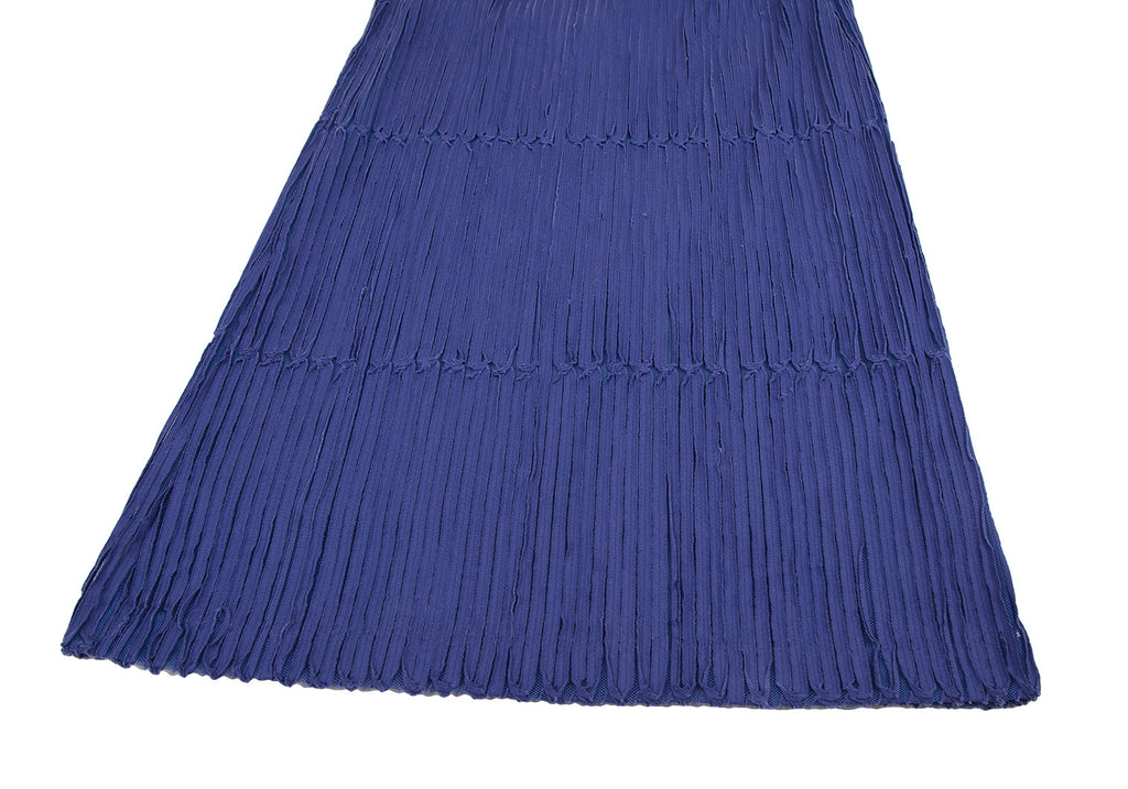 ISSEY MIYAKE Japan. HaaT. Tape Pasted Blue Mesh Sleeveless Dress
