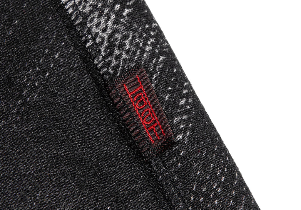 Issey Miyake Japan "HaaT" Black Faded Cotton/Rayon Printed Dress