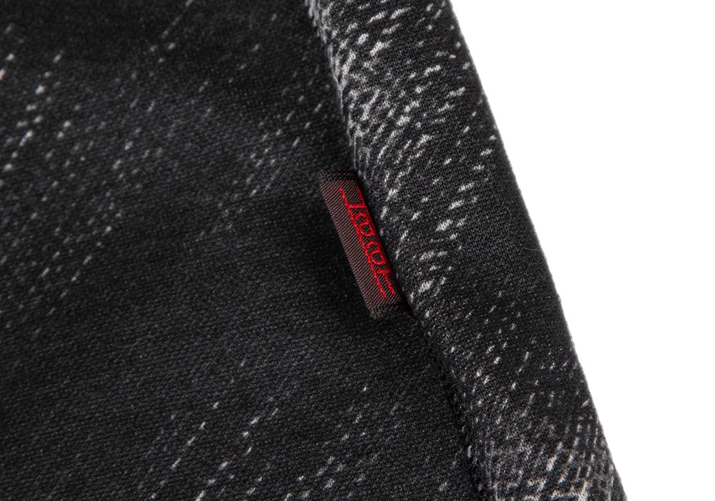 Issey Miyake Japan "HaaT" Black Faded Cotton/Rayon Printed Dress