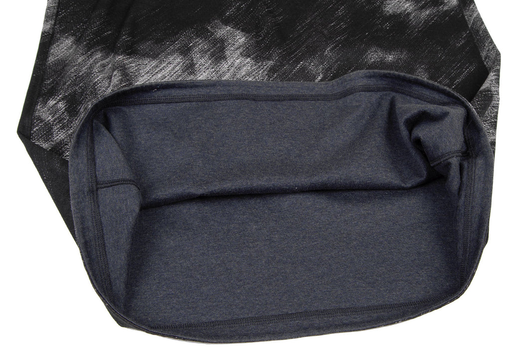 Issey Miyake Japan "HaaT" Black Faded Cotton/Rayon Printed Dress