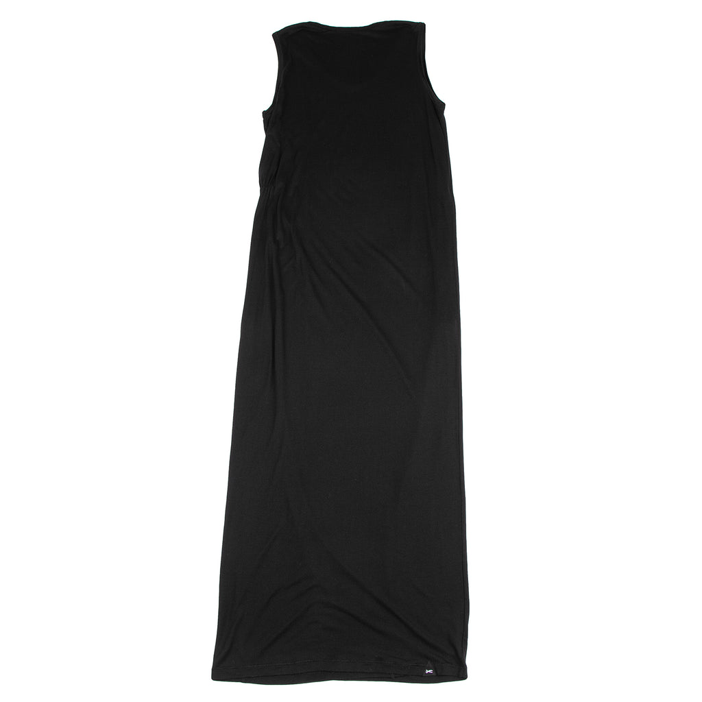 DENHA DENHAM Japan. Black Rayon Wrap Design Sleeveless Dress
