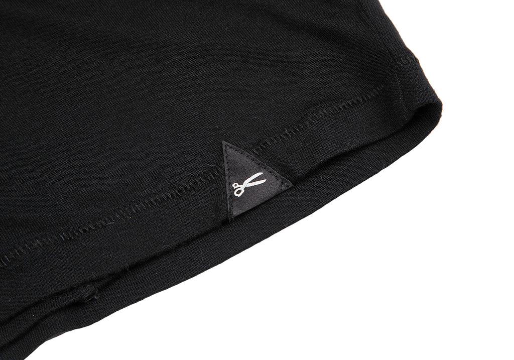 DENHA DENHAM Japan. Black Rayon Wrap Design Sleeveless Dress