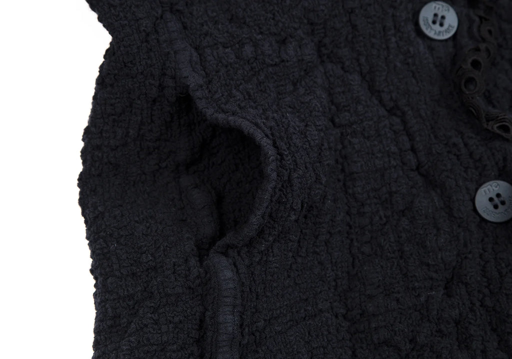 ISSEY MIYAKE JAPAN. "me" Piping Decoration Navy Cauliflower Jacket/Top