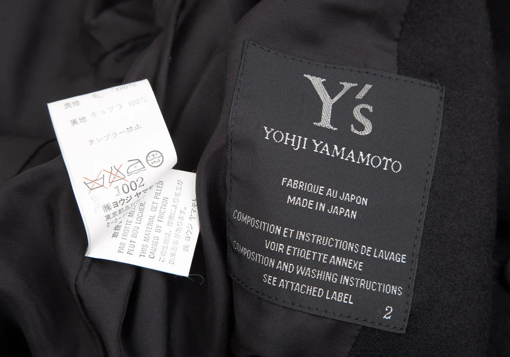 YOHJI YAMAMOTO JAPAN. Y's Wool Black Tailored Jacket