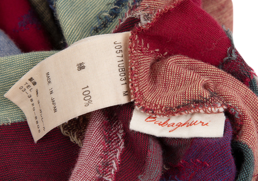 JURGEN LEHL Multi-Color Abstract Print Cotton Jacquard Shirt/Top