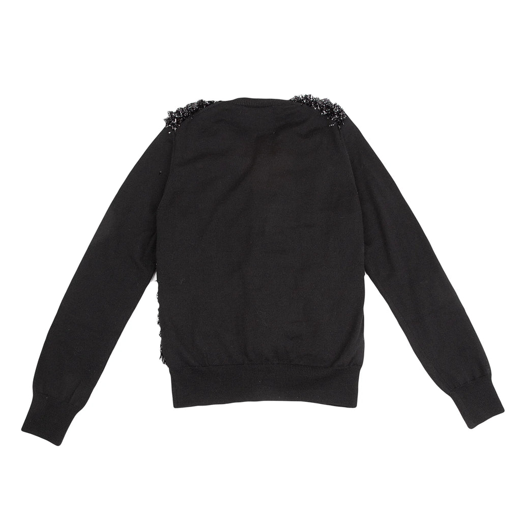 COMME des GARCONS COMME des GARCONS JAPAN. Black Front Taping Cardigan