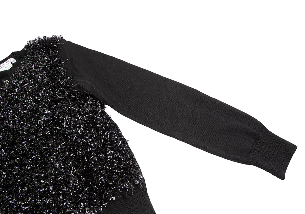 COMME des GARCONS COMME des GARCONS JAPAN. Black Front Taping Cardigan