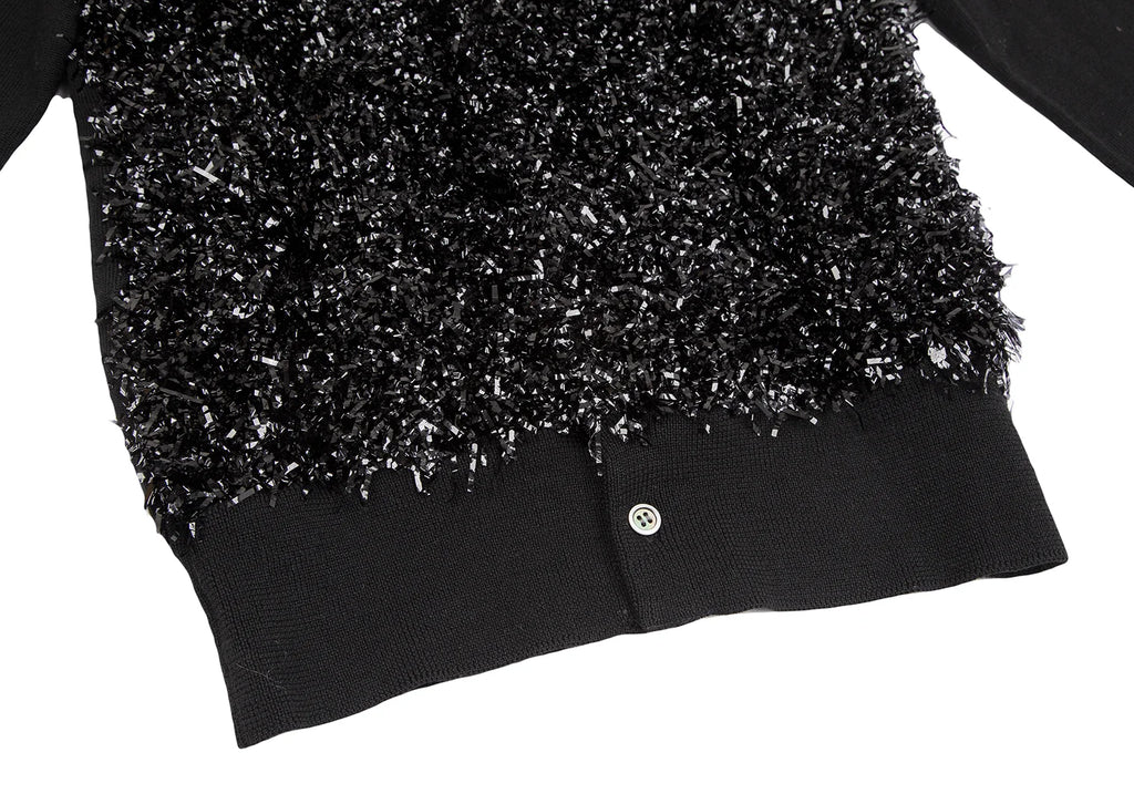 COMME des GARCONS COMME des GARCONS JAPAN. Black Front Taping Cardigan