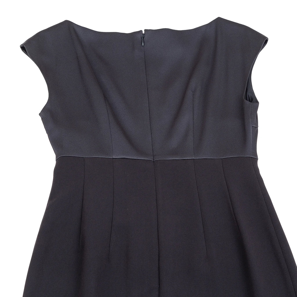 BEAUTY & YOUTH UNITED ARROWS JAPAN. Navy Polytech Switching Dress