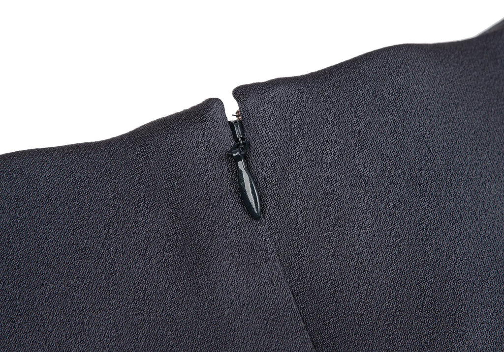 BEAUTY & YOUTH UNITED ARROWS JAPAN. Navy Polytech Switching Dress