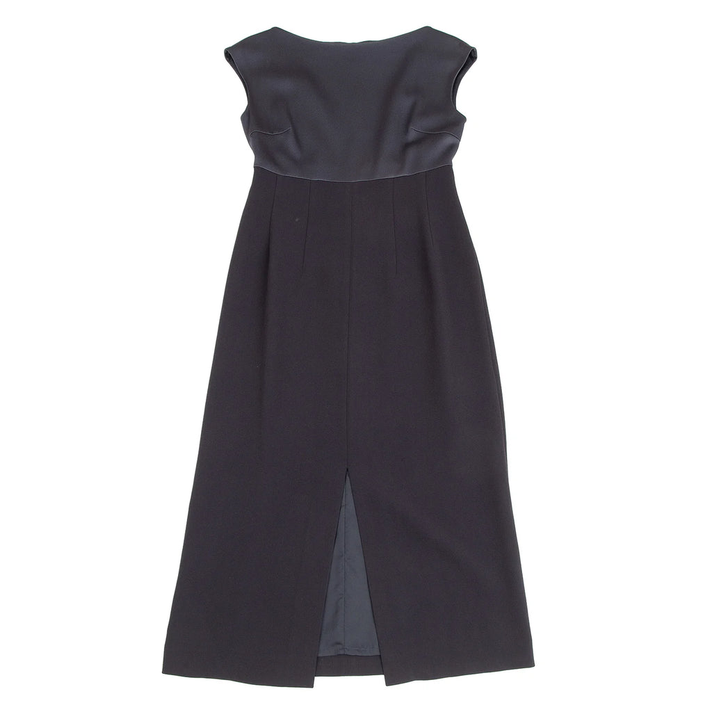 BEAUTY & YOUTH UNITED ARROWS JAPAN. Navy Polytech Switching Dress