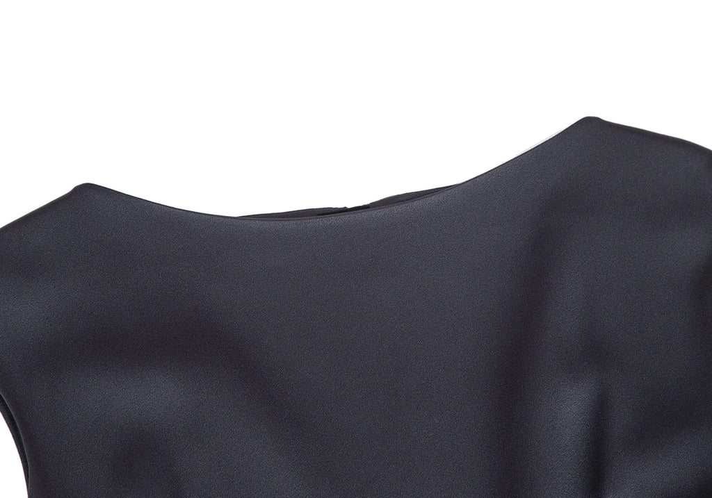 BEAUTY & YOUTH UNITED ARROWS JAPAN. Navy Polytech Switching Dress
