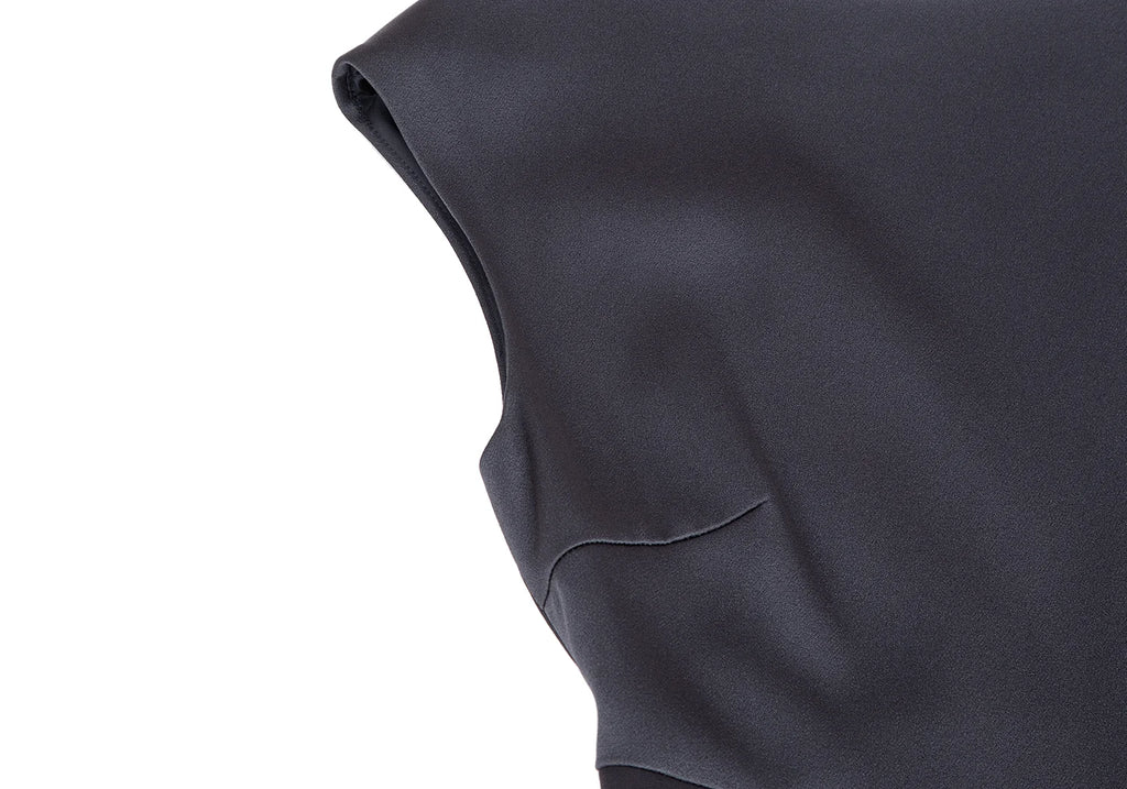 BEAUTY & YOUTH UNITED ARROWS JAPAN. Navy Polytech Switching Dress