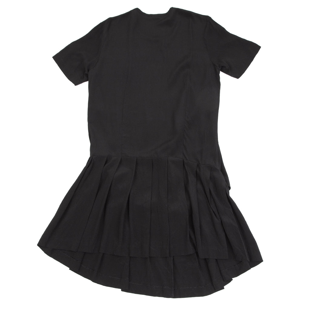 Comme des Garcons Japan. Black Silk Switching Dress