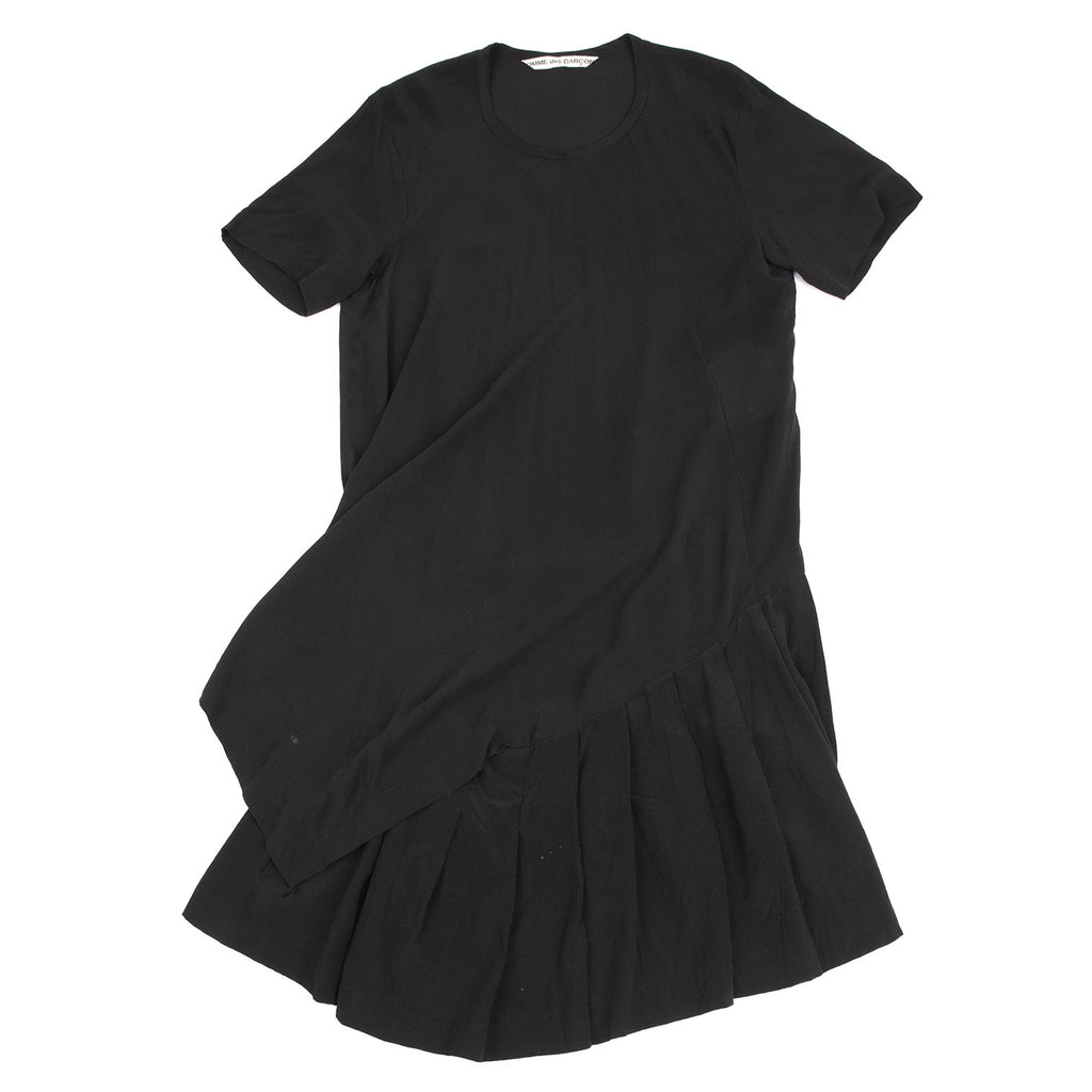 Comme des Garcons Japan. Black Silk Switching Dress