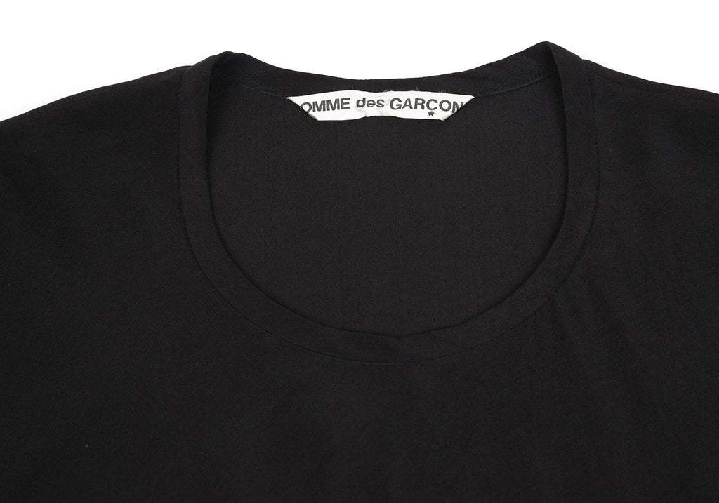 Comme des Garcons Japan. Black Silk Switching Dress