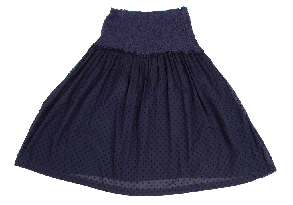 ISSEY MIYAKE JAPAN. "me" Eggplant Color Dot Jacquard Cauliflower Switching Skirt