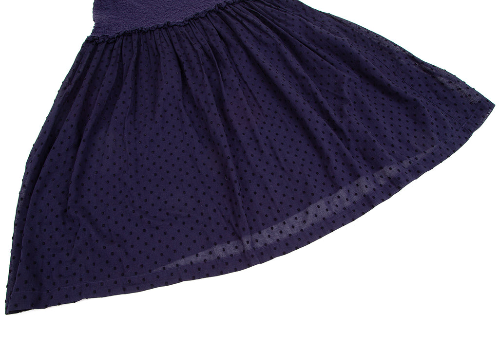 ISSEY MIYAKE JAPAN. "me" Eggplant Color Dot Jacquard Cauliflower Switching Skirt