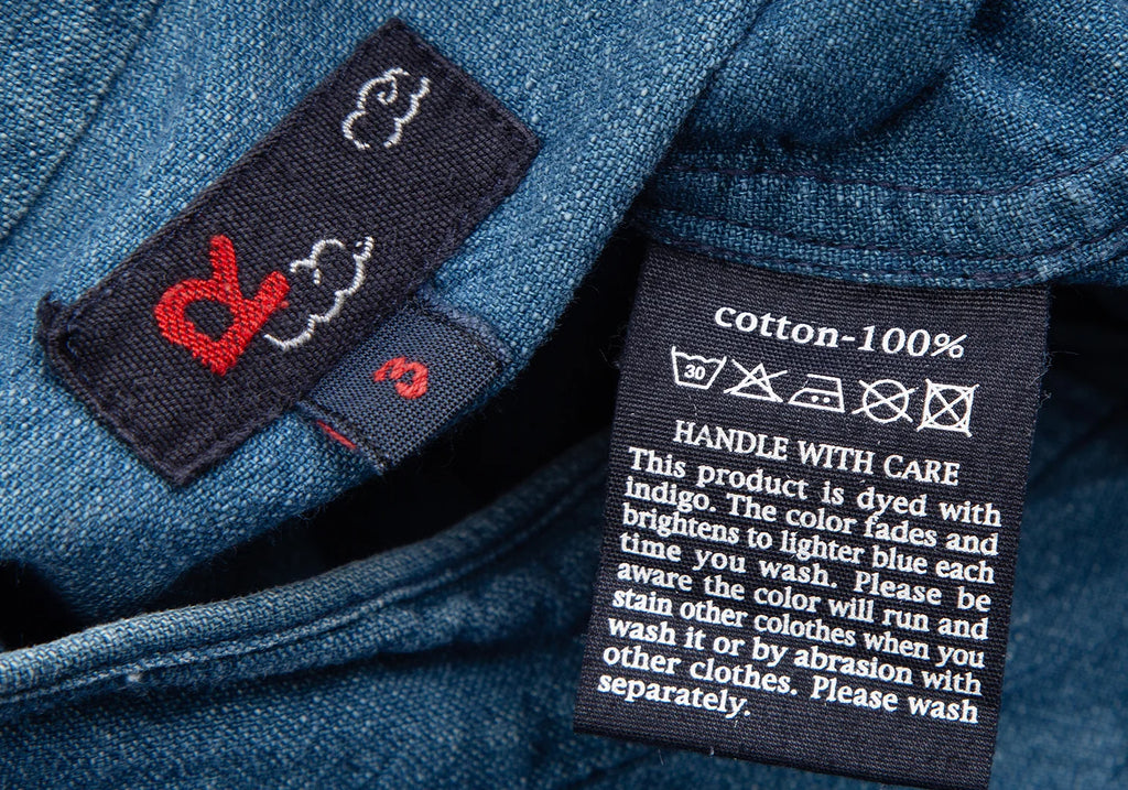 45rpm JAPAN. Blue Cotton Denim Chinese Button Jacket