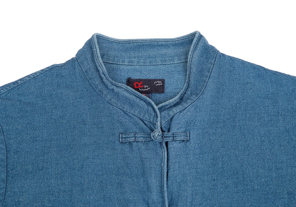 45rpm JAPAN. Blue Cotton Denim Chinese Button Jacket