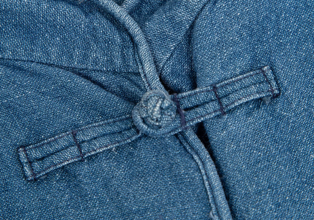 45rpm JAPAN. Blue Cotton Denim Chinese Button Jacket