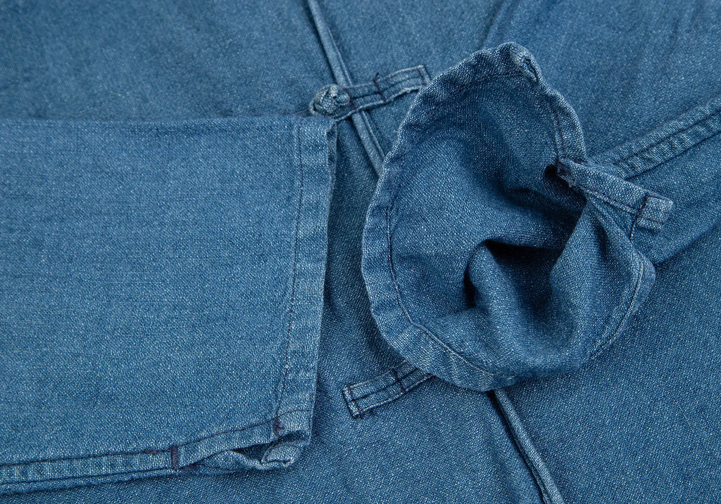 45rpm JAPAN. Blue Cotton Denim Chinese Button Jacket